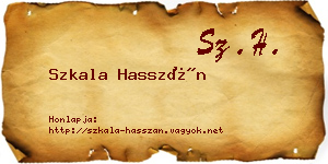 Szkala Hasszán névjegykártya